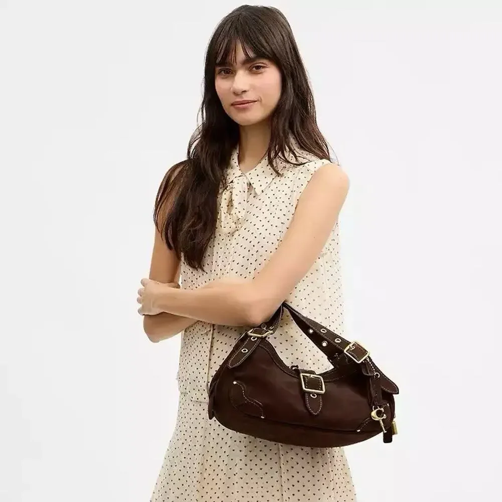 NWT COACH Drifter Shoulder Bag 31 Dark Chocolate CFM44 refined calf leather